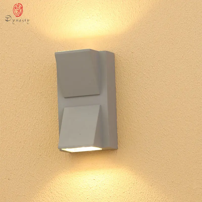 Настенный уличный светильник династии Алюминиевая СВЕТОДИОДНАЯ Лампа для стен