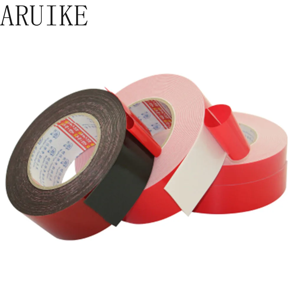 PE foam double sided red film black and white gum environmental protection sponge 1mm thick     tape