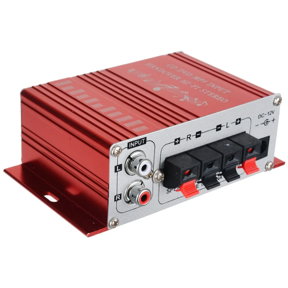 12V 2 канала Hi Fi стерео аудио усилитель мини цифровой HiFi Домашнее Мощность для