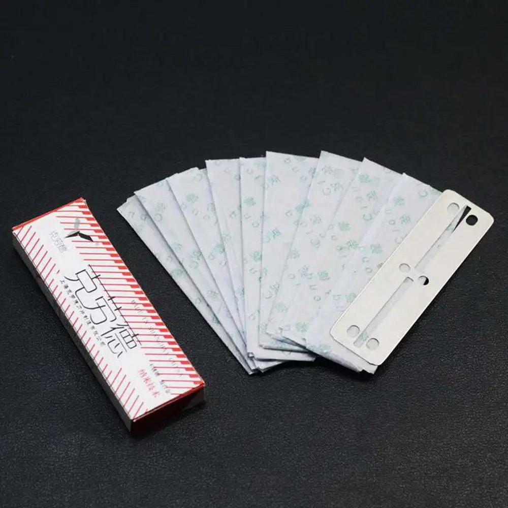 10 шт. лезвия для бритвы брендовые Безопасные из нержавеющей стали бритва мужчин