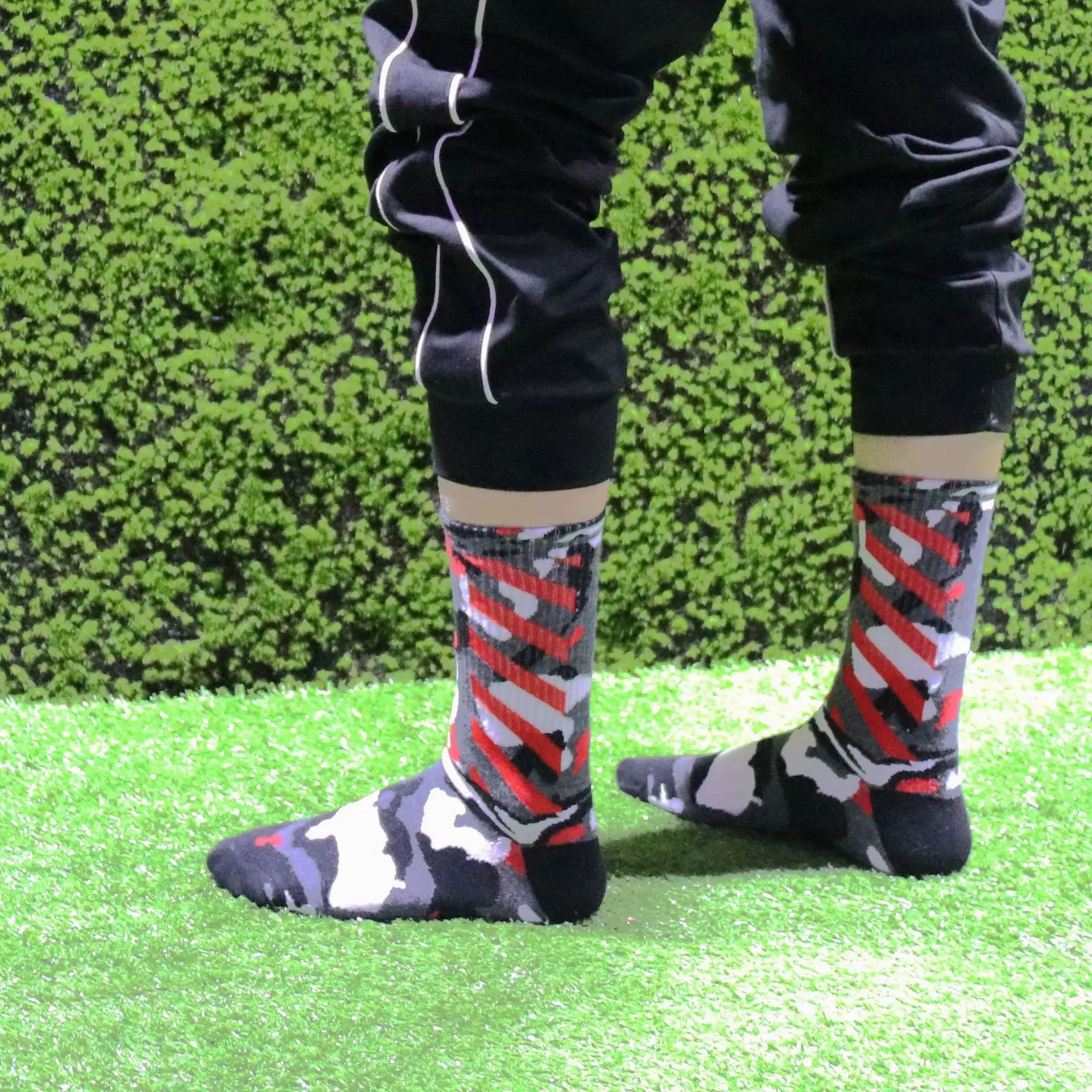 Men Women Cotton Camo Socks Skate Hip-hop Street Camouflage Slide Striped Cool Happy Funky Harajuku Streetwear Sock | Мужская одежда