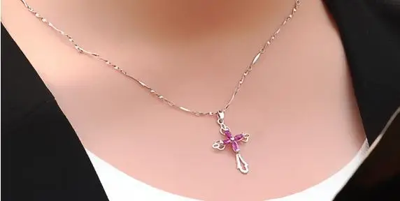 Подвеска с рубином Бесплатная доставка из натурального рубина Стерлинговое