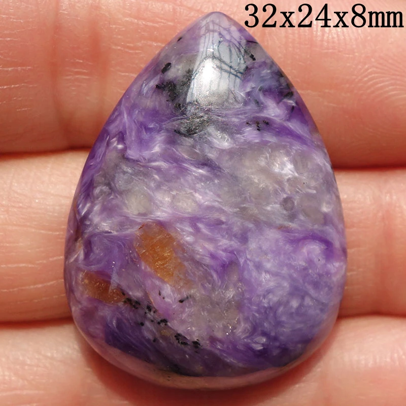 5PCS free shipping natural Charoite Beads crystal stone necklace pendant bead men women jewelry 27-35mm |