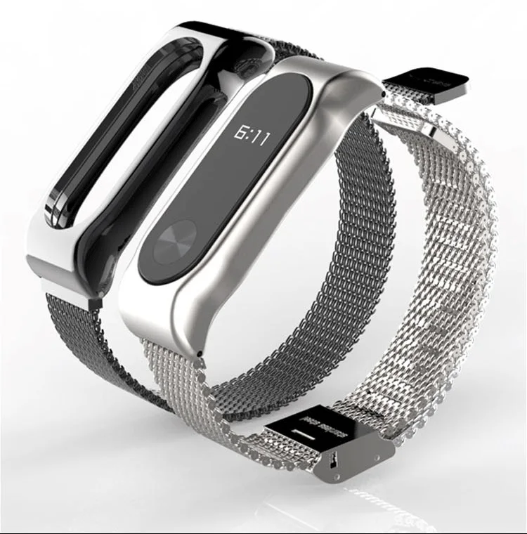 Магнитный браслет на mi band 2 ремешок для Xiaomi mi Band 2 металлический ремешок Wristabnd mi band 2 ремешок аксессуары для умных часов