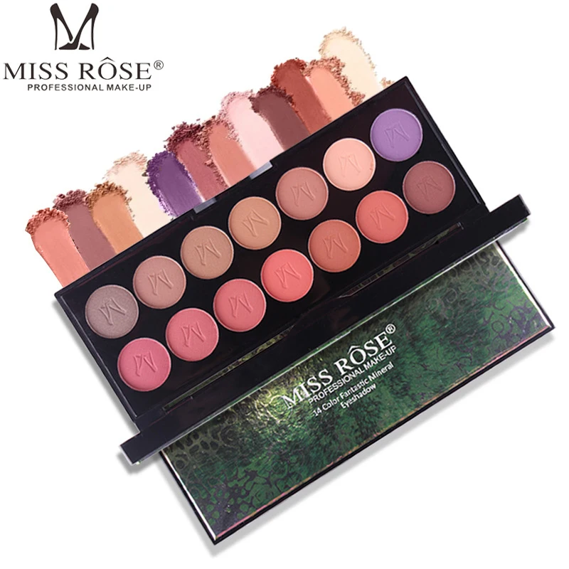 Smoky eye looking макияж Минеральные матовые тени для век палитра 14 видов цветов Набор 3