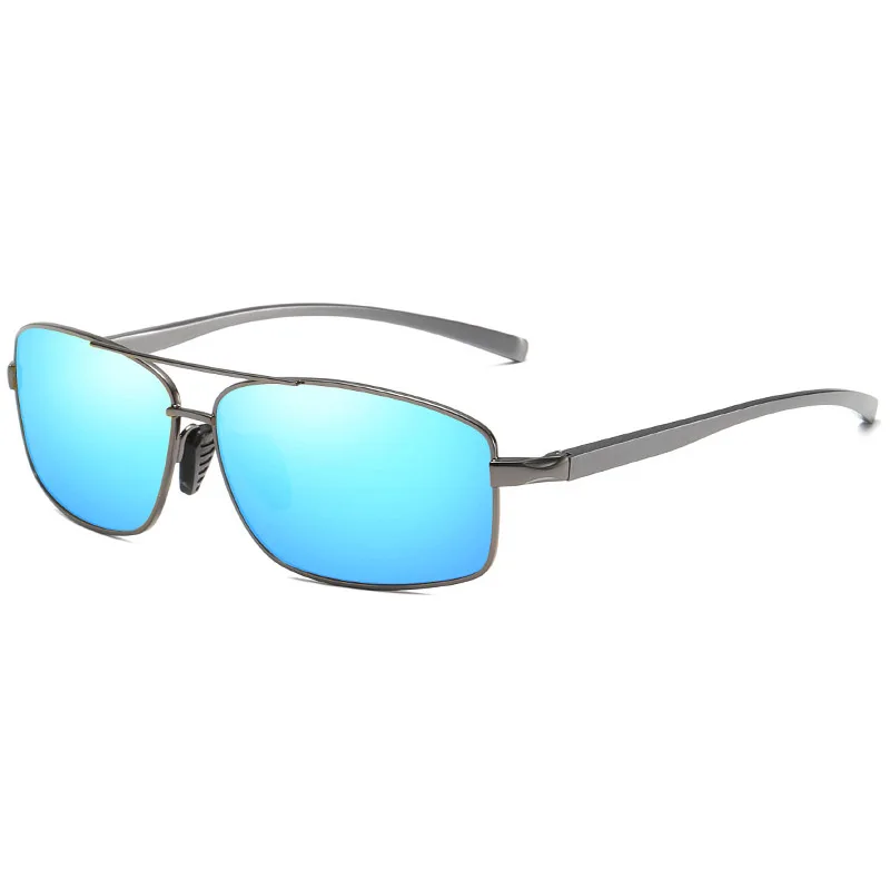 gun mirror blue SIMPRECT фотохромные солнцезащитные очки мужские поляризованные UV400 Высокое качество алюминиево-магниевые солнцезащитные очки Квадратные Солнцезащитные очки для вождения - Цвет линз: gun mirror blue
