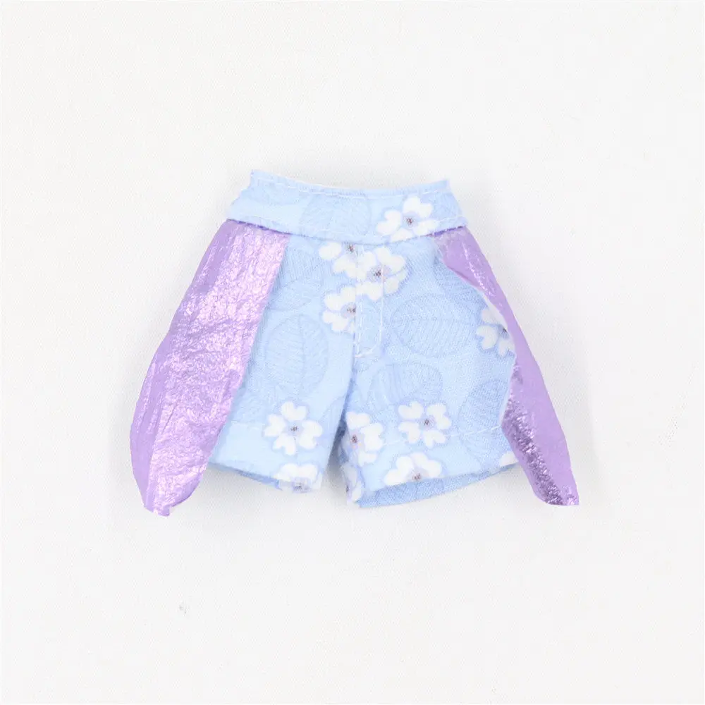 Одежда Blyth doll фиолетовая шифоновая футболка и джинсовые брюки костюм для 1/6 30 см шарнирного тела - Цвет: pants