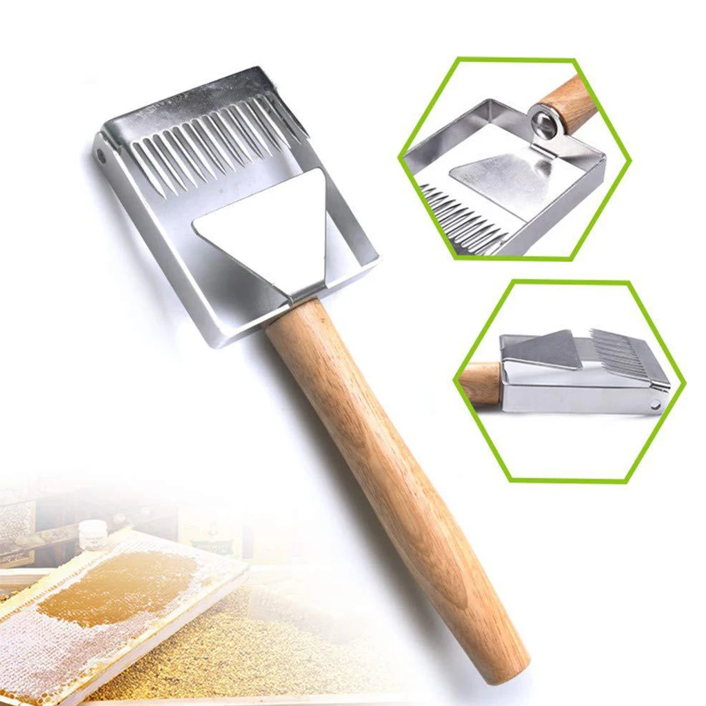 

Uncapping Fork Iron Honeycomb Honey Scraper Wooden Handle Apicultura Equipment Uncapping Fork Beekeeping Tools