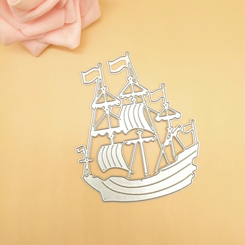Лодка Парусник в море металлические высекальные формы Ножи пресс форм для
