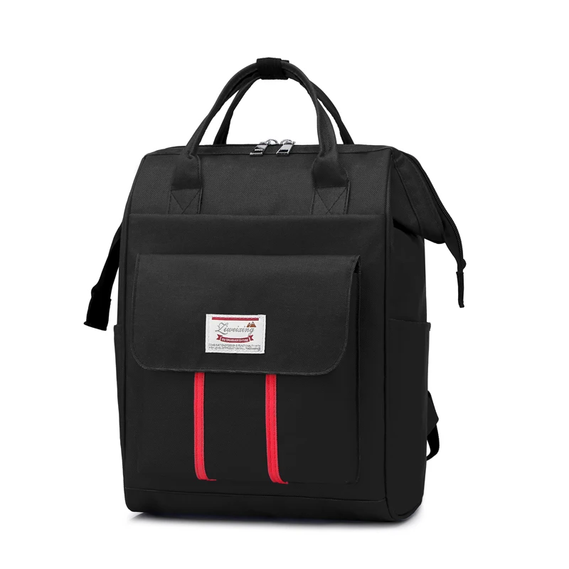 black Подгузник рюкзак сумка Мумия большая емкость сумка мама ребенок Multi-function коляска с водоотталкивающим покрытием Путешествия Пеленки сумки для ухода за ребенком - Цвет: black