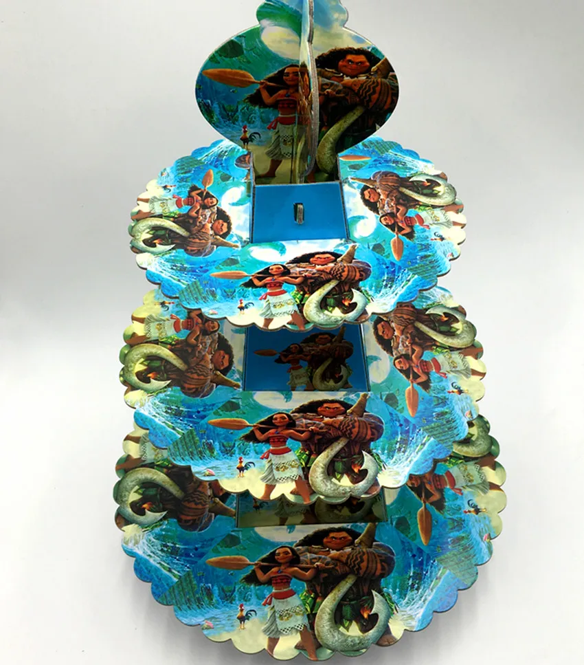 1 компл./лот с героями мультфильма Моана Подставка для свадебного торта Три oдeжды