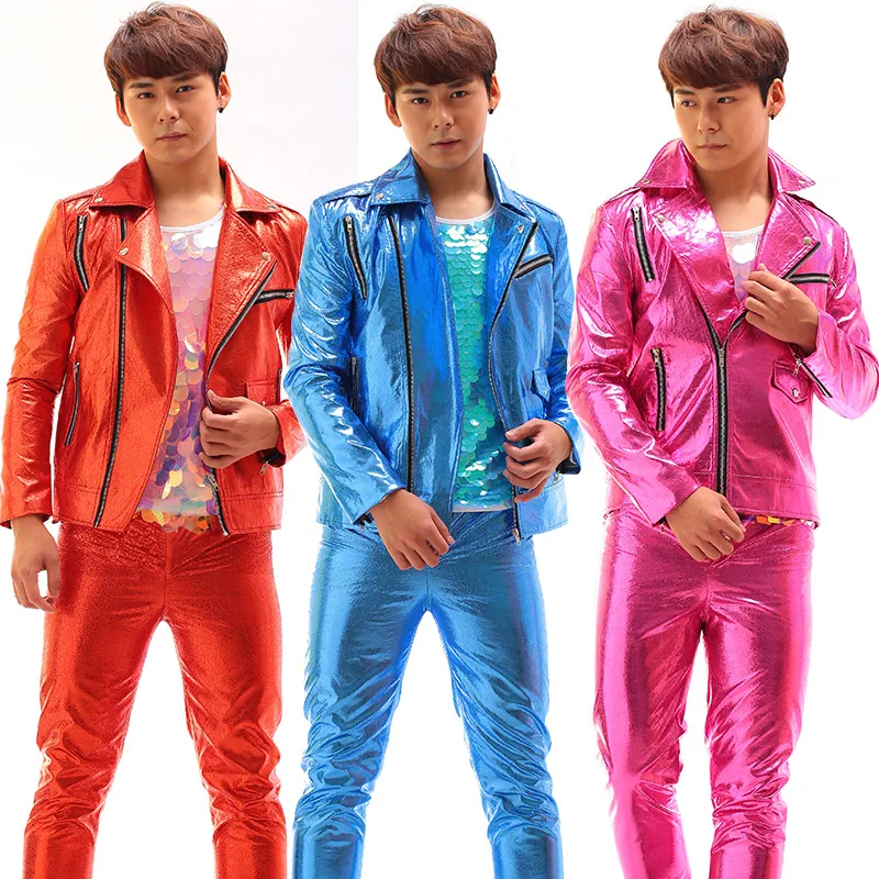 Новинка 2017 мужская куртка индивидуальная одежда с заклепками для выступлений