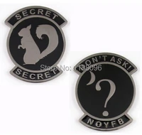 low price air force secret squirrel covert ops challenge coin nickel with enamel cheap custom made enamel coins