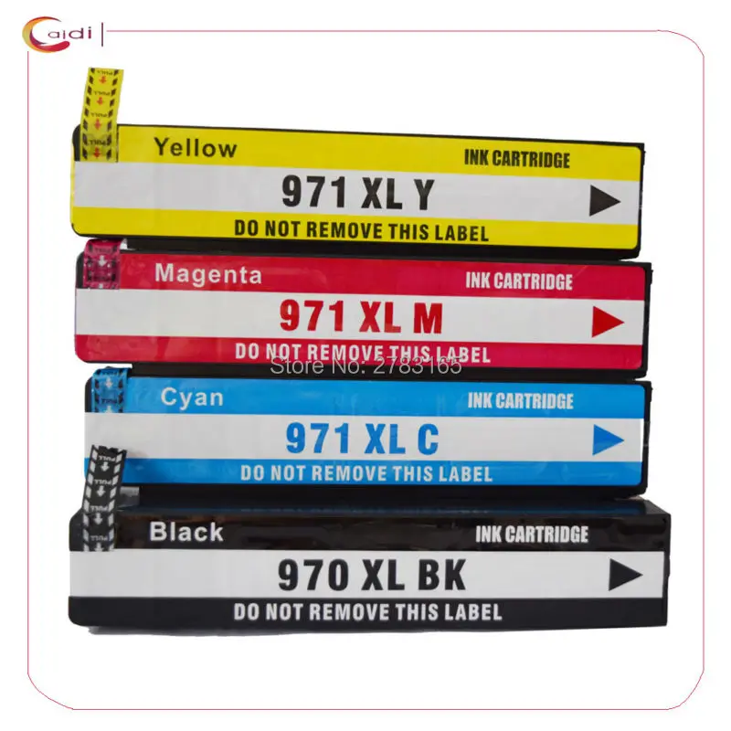 Совместимый с 4 упаковками HP 970XL 971XL чернильные картриджи для Officejet Pro X576dw X451dn X451dw