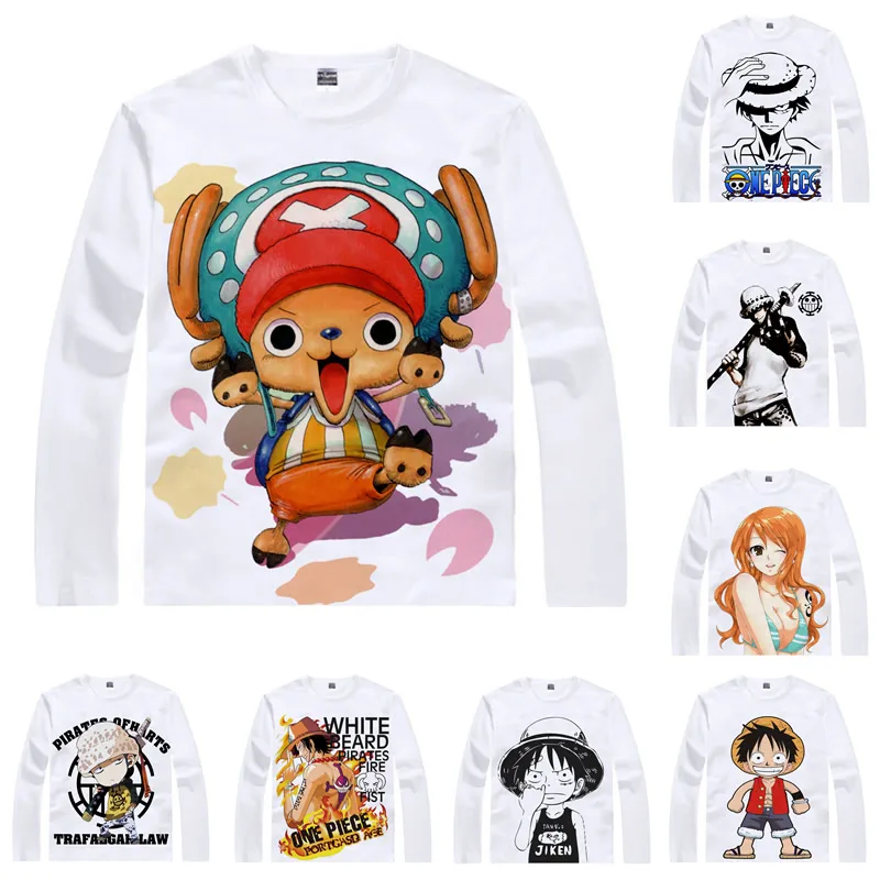 Coolprint Футболка с изображением в стиле аниме ONE PIECE футболки соломенная шляпа
