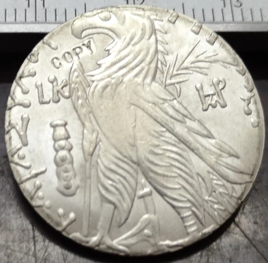 Tyre.107/6 BC .Silver Shekel /Eagle standing left on a prow Silver Copy Coin