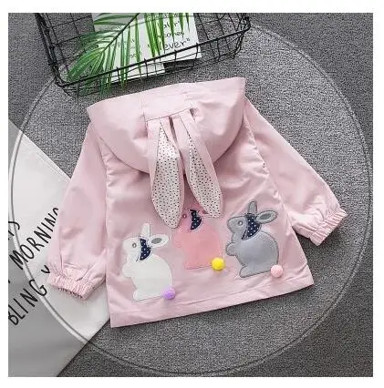 Детское пальто с цветочным узором ветровка мультяшным рисунком | Детская одежда