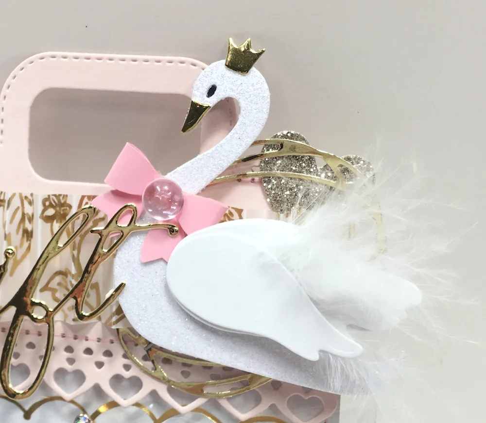 Высечки металла высечки королева лебедь alinaccraft скрапбукинга альбом бумажное ремесло ручной работы карты трафарет художественный резак высечки