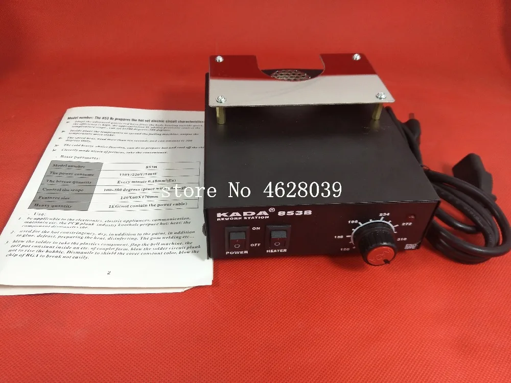 KADA 853B BGA Preheating Station Rework паяльная станция Электрический паяльник для PCB Preheat и