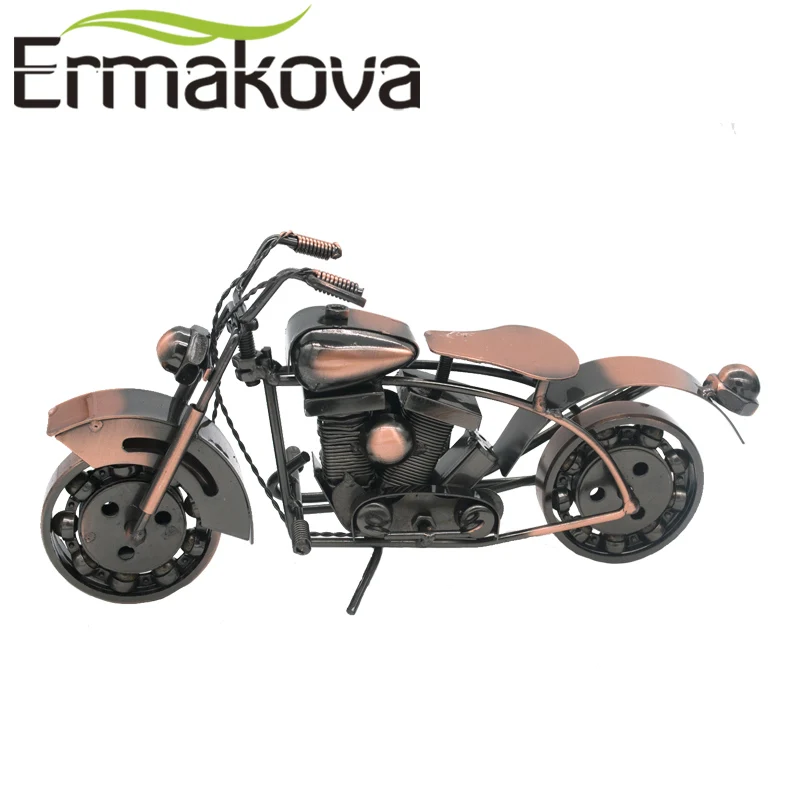 ERMAKOVA 26 см (10 2 &quot) винтажный металлический мотоцикл модель ручной работы Тяжелый