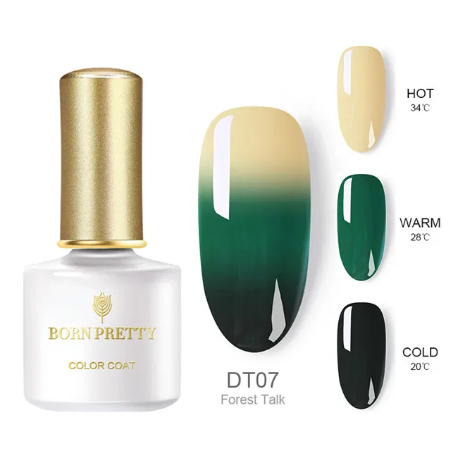 BPDT07 BORN PRETTY Delux термальный гель для ногтей 6 мл 3 цвета Температурный гель для изменения цвета лак личная гигиена Декоративный Лак для ногтей лак - Цвет: BPDT07