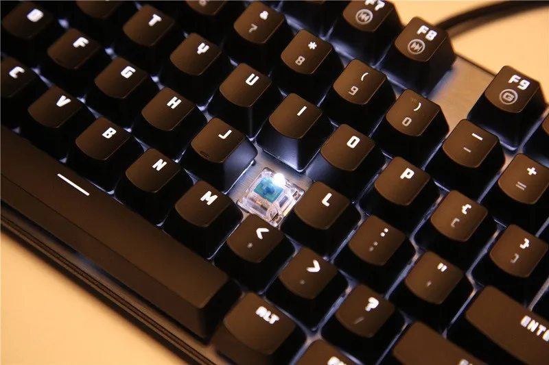 Rantopad MXX Cherry/GATERON Механическая игровая клавиатура 87-Key Deluxe Edition 4 Axis aluminum Cover белый одноцветный RGB светодиодный