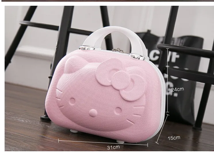Последняя модель 3 dhello Китти с новейшим дизайном разные цвета могут быть выбраны детская дорожная сумка для взрослых Портативный чемоданы