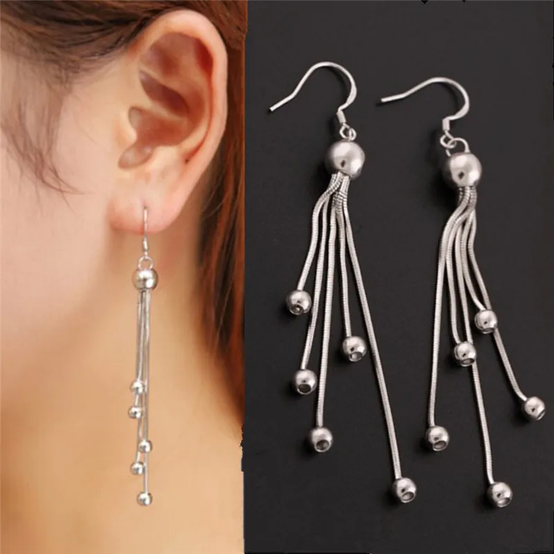 Серьги подвески серебряные с кисточками 1 пара|earring setting|earrings eyebrowearrings bulk |
