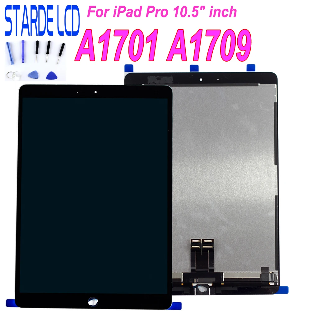 STARDE AAA Качество Замена ЖК-для iPad Pro 10,5 A1701 A1709 ЖК-дисплей кодирующий преобразователь сенсорного экрана в сборе 10," черный белый