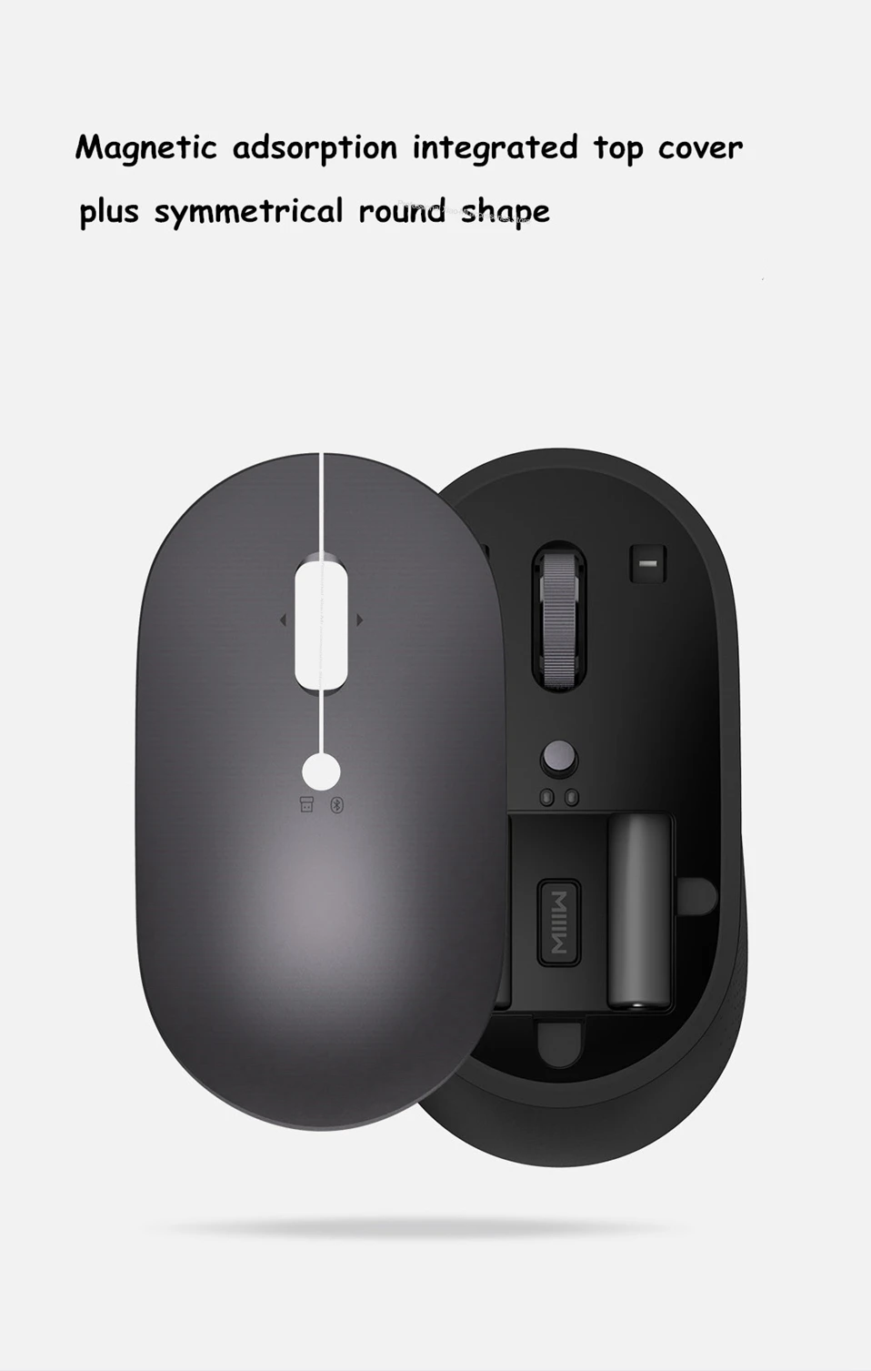 Xiaomi Miiiw Беспроводная Двухрежимная мышь Bluetooth 5,0 BLE двойной режим подключения 2,4 ГГц портативная игровая мышь для офиса
