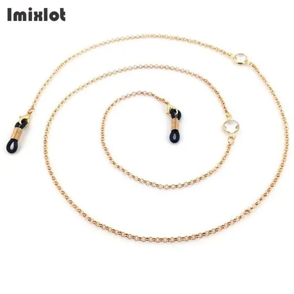 016 Imixlot серебро/золото Цвет винтажные металлические очки с цепочкой очки солнцезащитные очки цепочка для очков для чтения шнур держатель шейный ремешок веревка - Цвет: 016