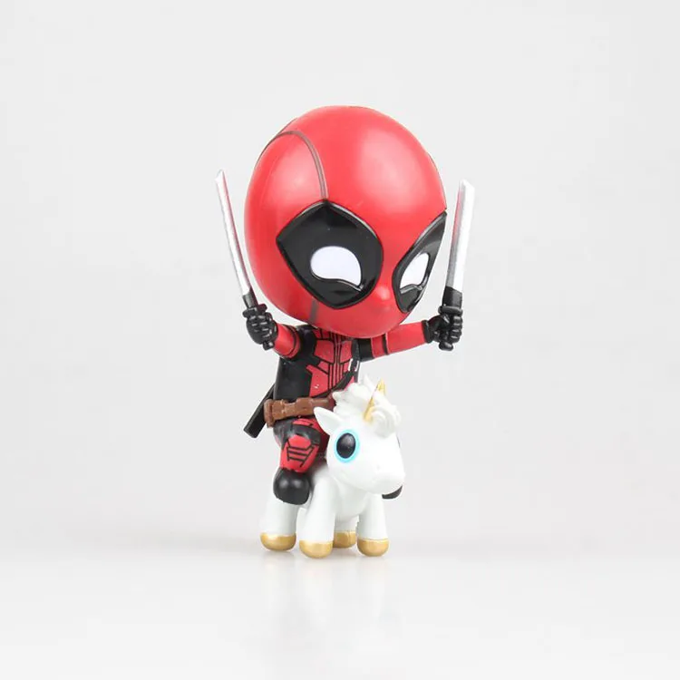 POPS Marvels Дэдпул Q Edition Shake Head экшн-фигурка No Funkos Pops Дэдпул ручная работа Коллекционная модель игрушка подарок для детей