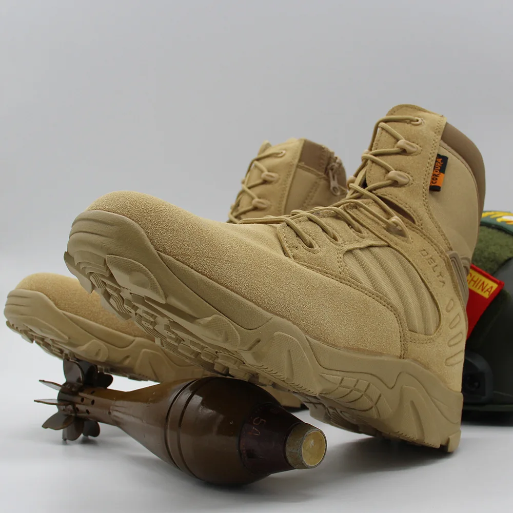 Армейские ботинки delta для спецназа на молнии сбоку быстрой подготовки пустыни