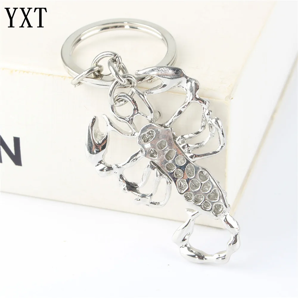 Silver Scorpion Crystal Charm Purse Handbag Car Key Ring Chain Party Wedding Birthday Christmas Gift | Украшения и аксессуары