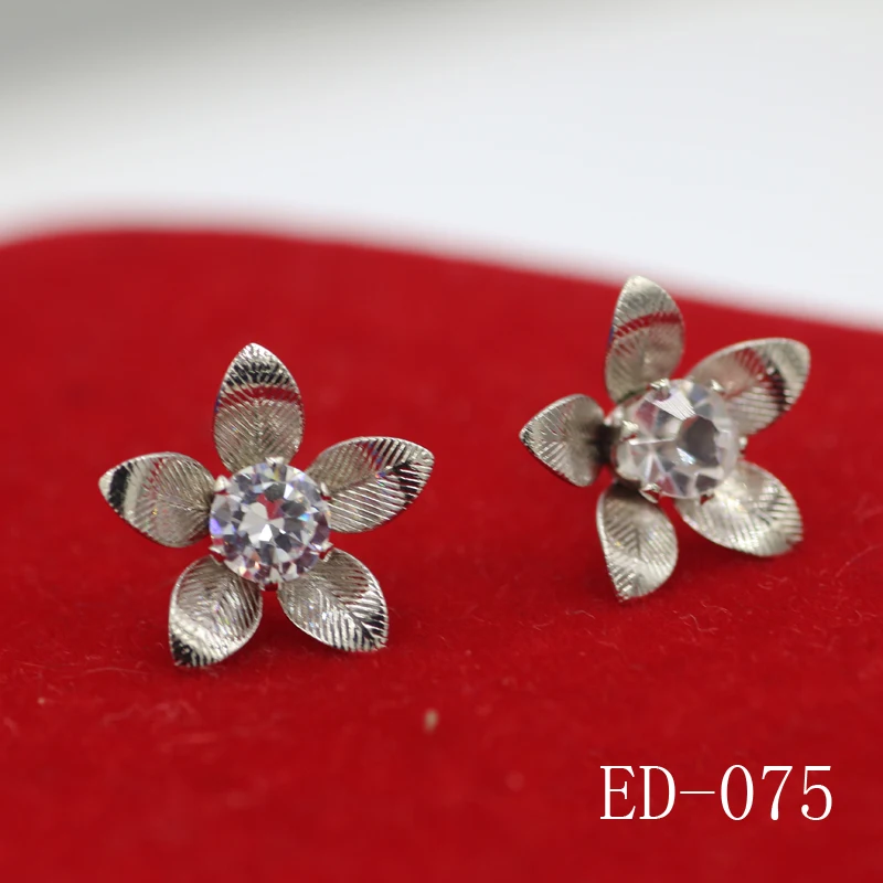 Бесплатная доставка серьги серия Han лепестки Фиолетовый Кристалл женские