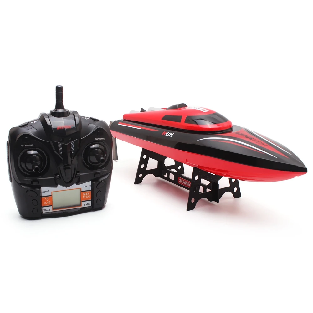 RC лодка на дистанционном управлении игрушка 30 км/ч высокоскоростная ЖК-экран