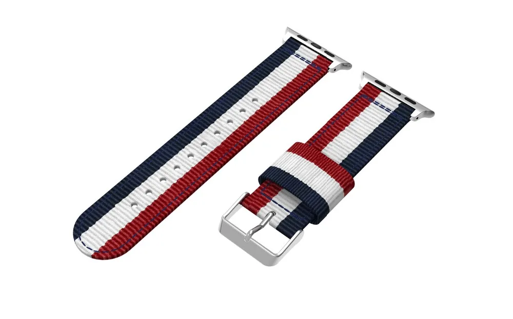Спортивные тканые нейлон ремешок для Apple Watch серии Группа 1/2/3/4 42 мм 38 мм браслет для я серии группа смотреть 4 40 мм 44 мм аксессуар