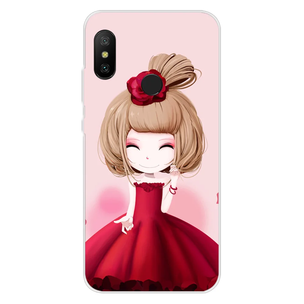 Цветной мультяшный дизайнерский цветной чехол для Xiaomi Redmi Note 6 Pro окрашенный