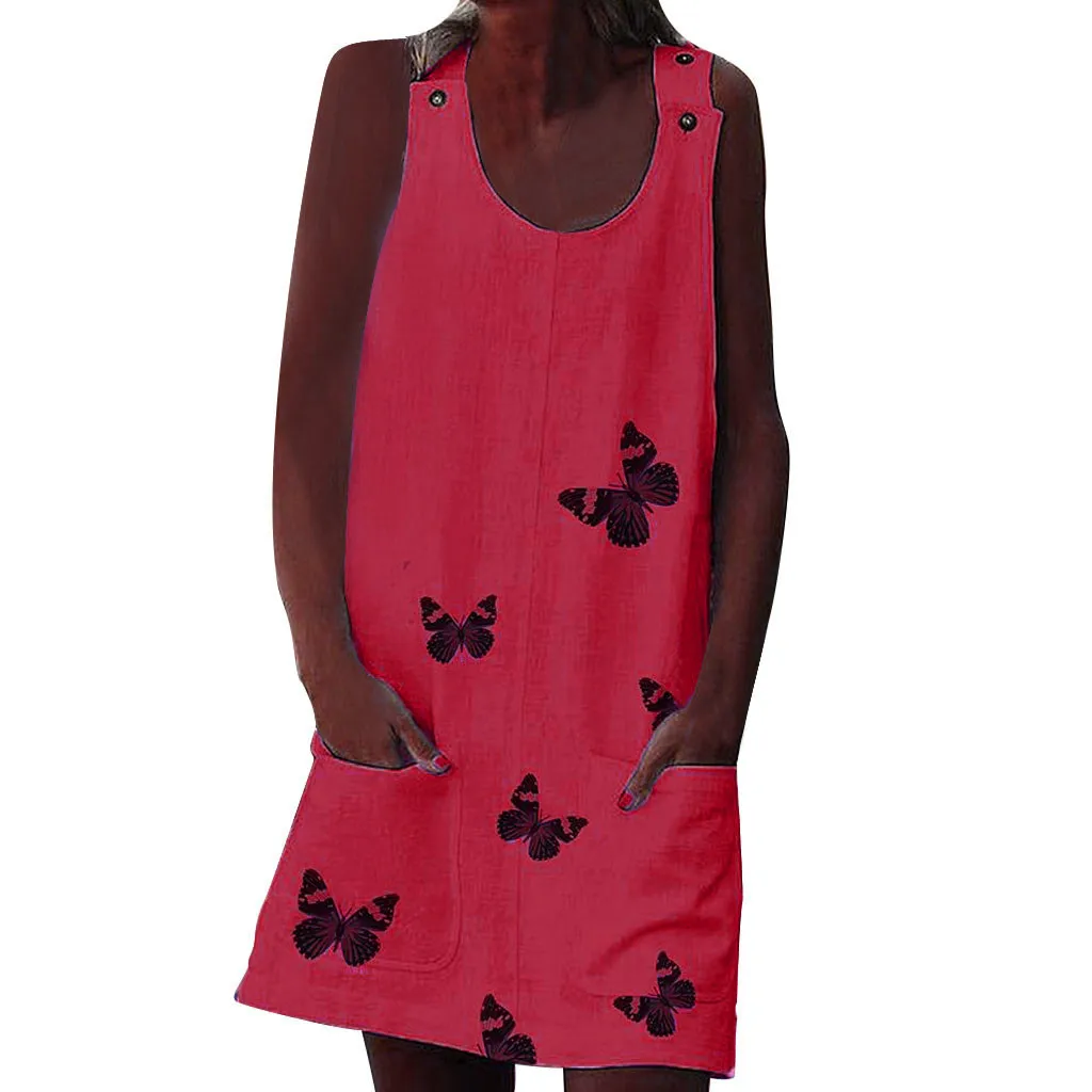 Женское Хлопковое платье SAGACE повседневное летнее с круглым вырезом на плечо без