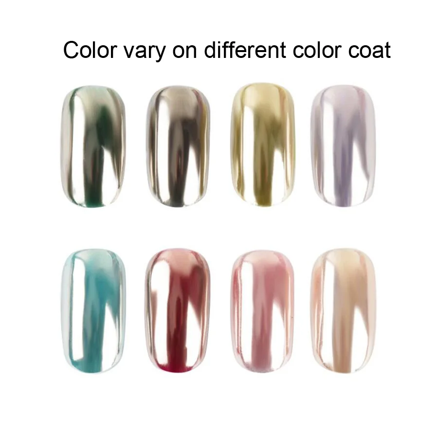 Bittb 2 шт. порошок для ногтей хромированный Блестящий пигмент французский маникюр