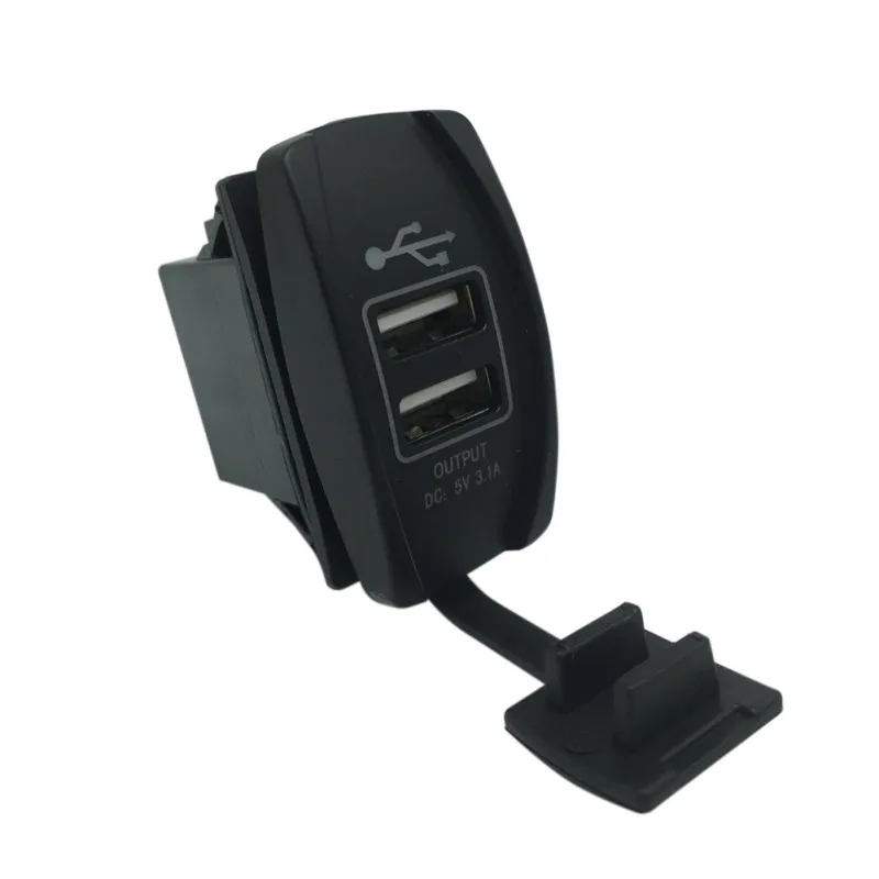 DC 12-24 В 3.1A светодиодный автомобильный Автомобильный двойной USB адаптер для автомобильного прикуривателя Разветвитель для мобильного телефона gps планшета p