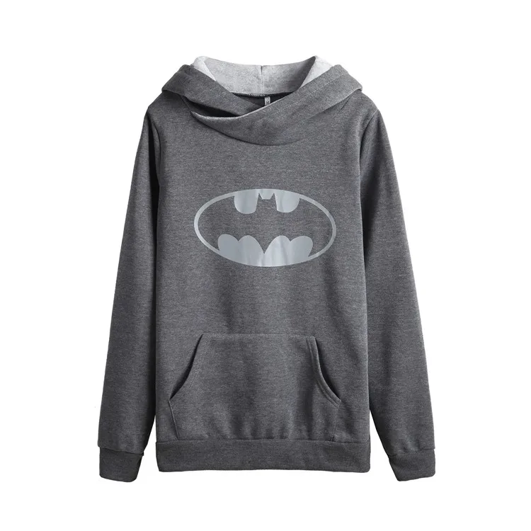 

YYFS New Autumn Winter Casual Women Bat Print Pullover Warm Long Sleeve Hoody Tops With Pockets Double Hood Hoodies Sweatshirt
