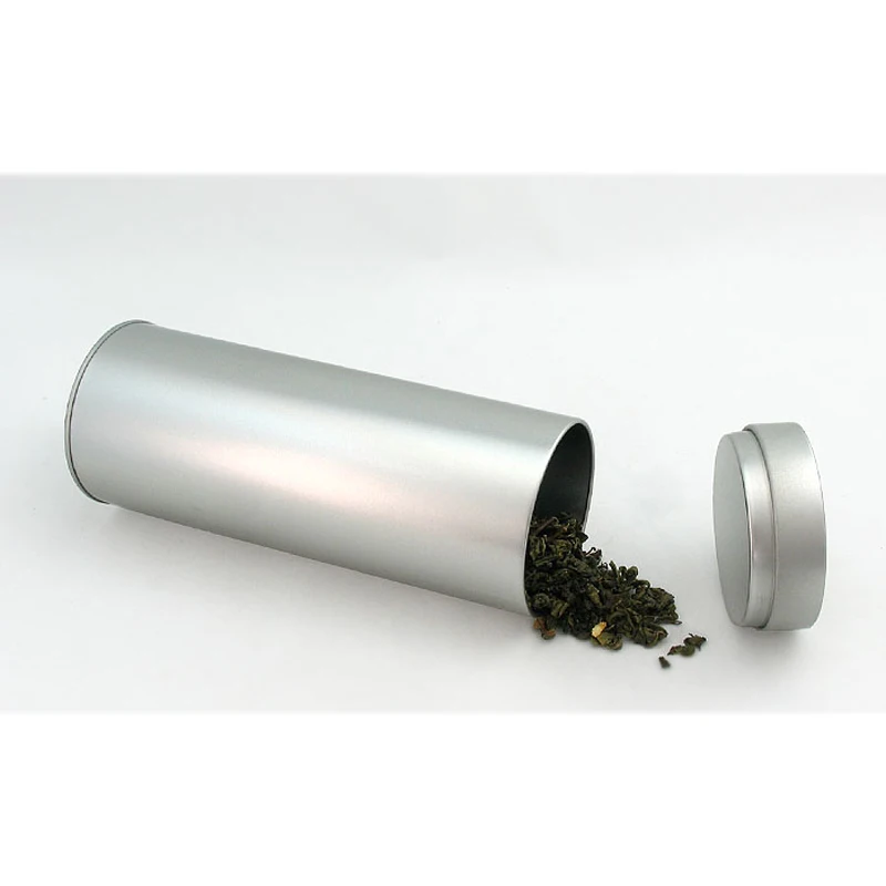 Маленький Цилиндр высотой 20 см металлическая коробка чехол для хранения черного