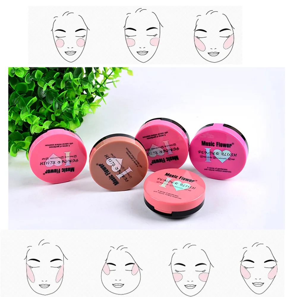 Новая мода тени для век румяна палитра макияж лица запеченная щека цветная