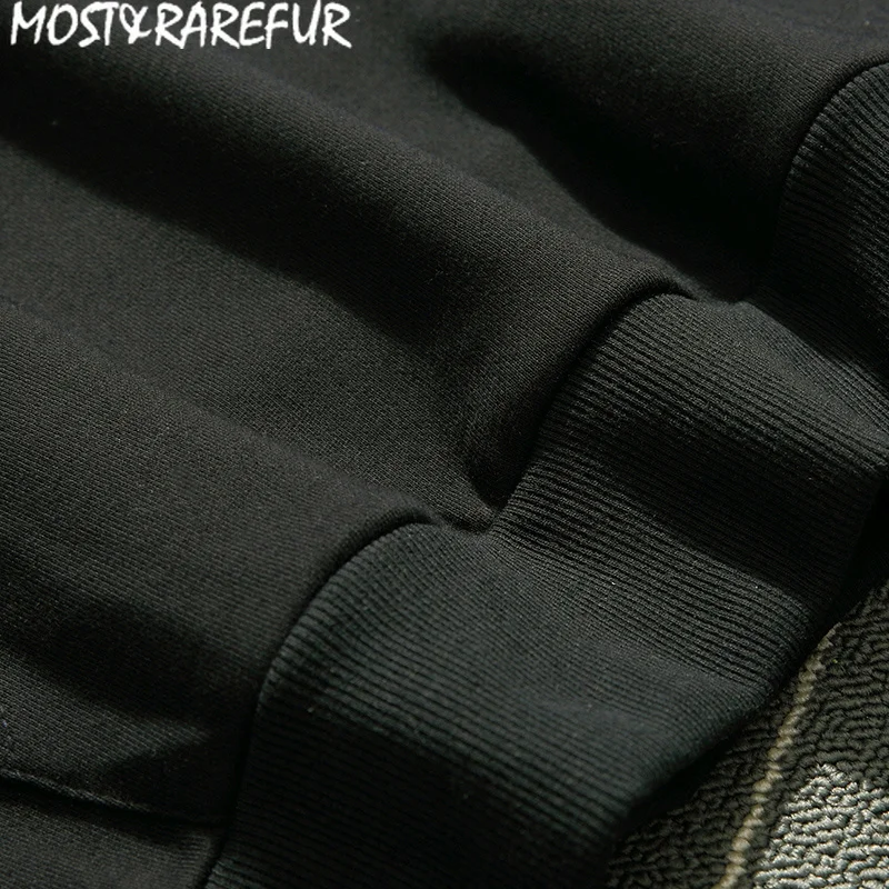 MOST & RAREFUR хип хоп Мужская одежда 2018 мужские толстовки зимние худи|Мужские и