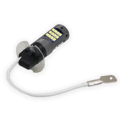 H3 White H1 H3 светодиодный ламп супер яркий белый 42 SMD LED 2835 фара с алюминиевым чехол дальнего света Противотуманные фары противотуманные лампы AC/Dc 12V - Испускаемый цвет: H3 White