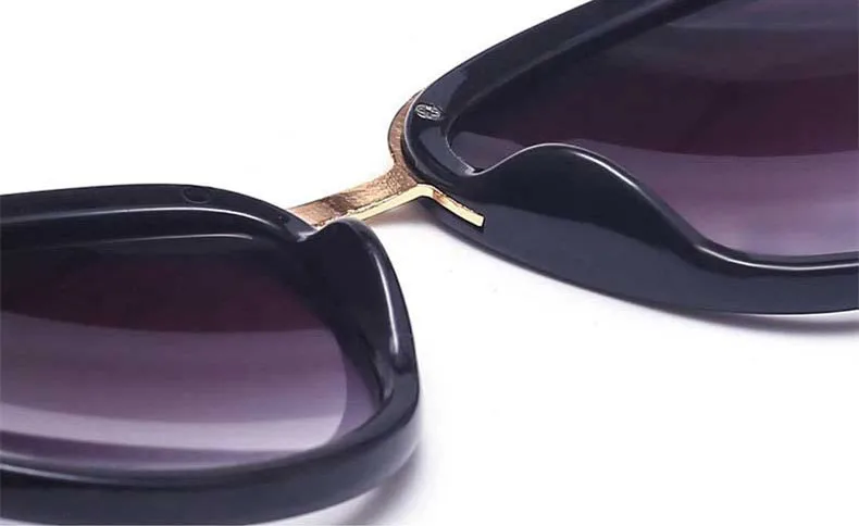 nuevo diseminador De la marca De ojo де Гато gafas De sol De las mujeres De Metal Винтаж для женщин espejo Ретро Lunette D