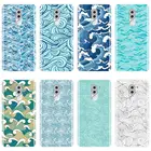 Силиконовый чехол для телефона Huawei Honor 6A 4C 5C 6C Pro, синий волнистый Зеленый Художественный абстрактный мягкий задний Чехол для Huawei Honor 4X 5A 5X 6 6X