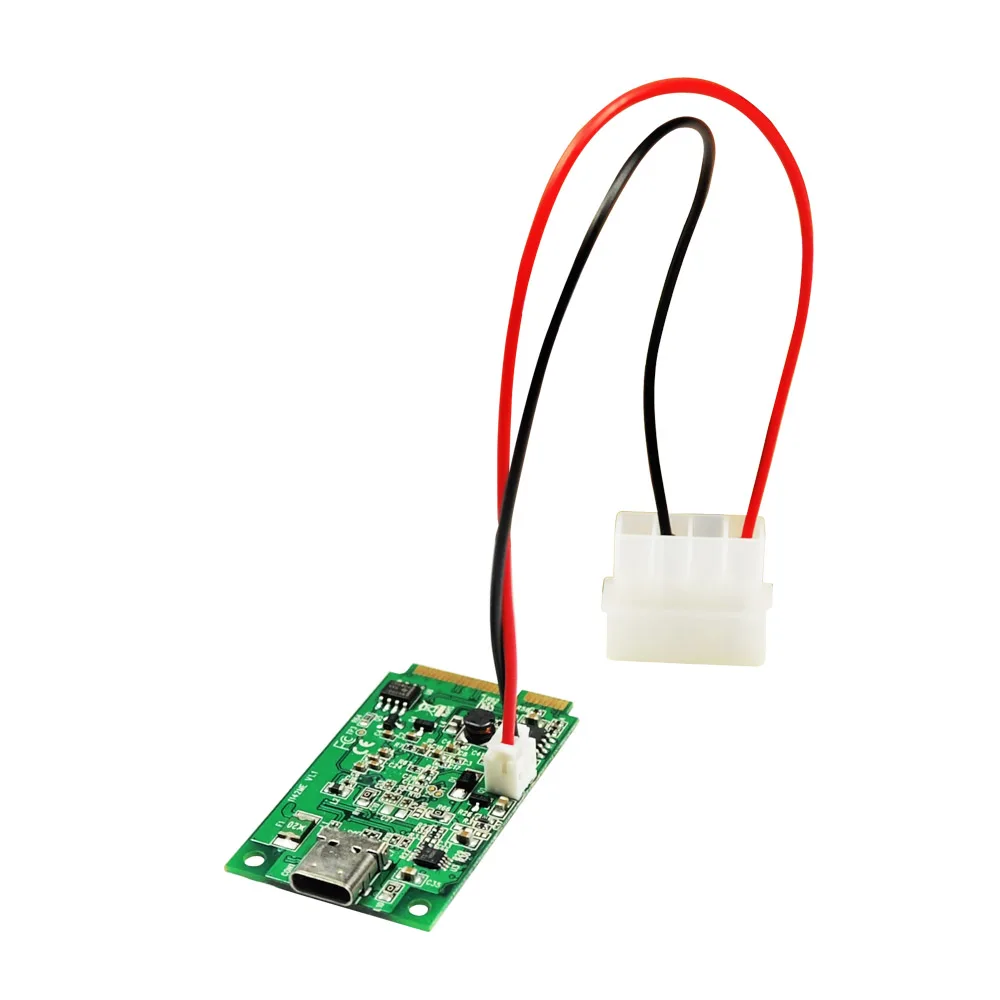 IOCREST ASM1142 чипсет Mini PCI Express на 1 порт USB3.1 type-C хост плата контроллера расширения с 2pin подключение питания