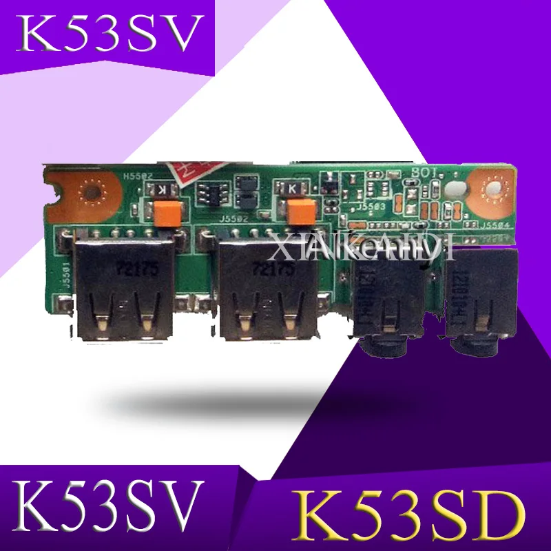 XinKaidi NWE для ASUS K53 K53S K53SD K53SV K53SJ USB аудио Плата 69N0KBB10F01 01 60 N3EIO1000 F01 100% протестированная
